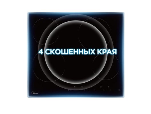 Варочная панель MIDEA MCH64101F 4 конфорки электрическая HiLight